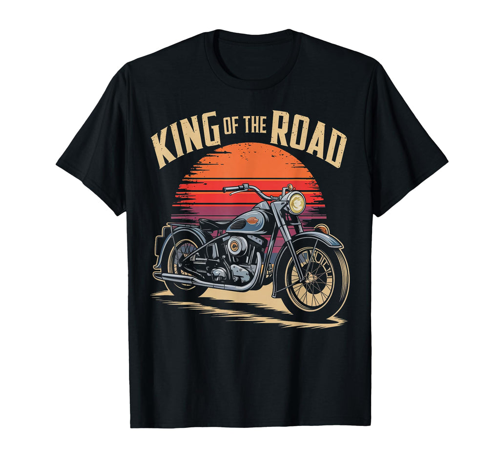 Ride King Road Motorcycle Mens Adults T-Shirt - Custom Art Print Unisex - T-Shirt, Sweatshirt, Hoodie