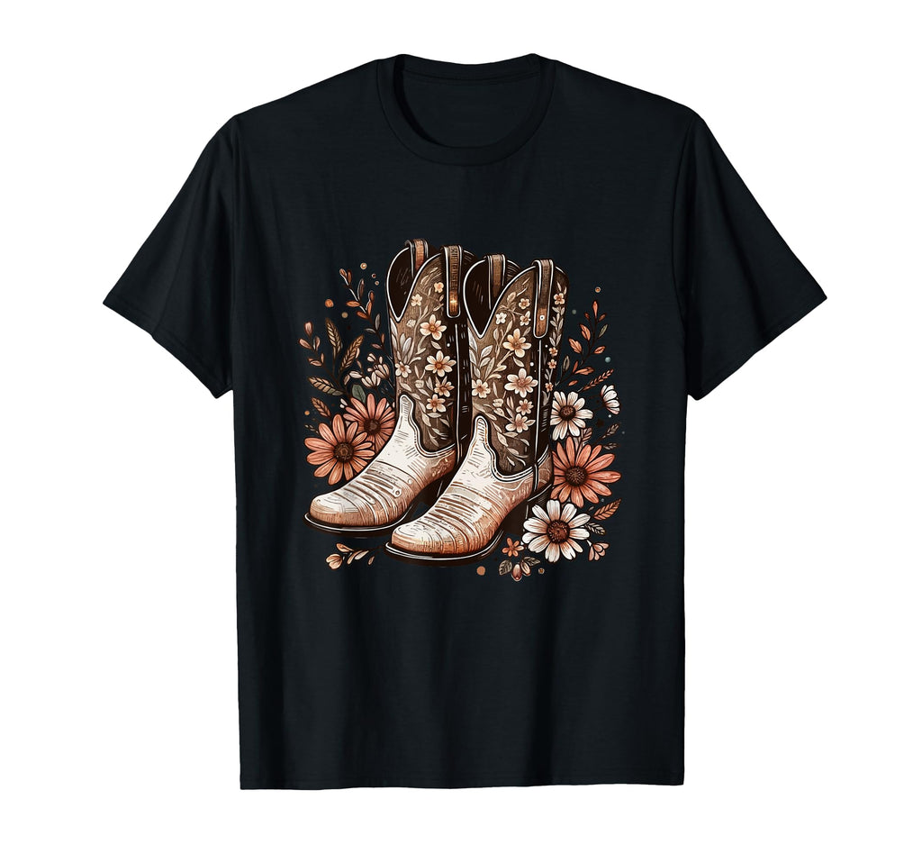 Cowgirl Boots Western Country T-Shirt - Casual Everyday Wear Unisex - T-Shirt, Sweatshirt, Hoodie