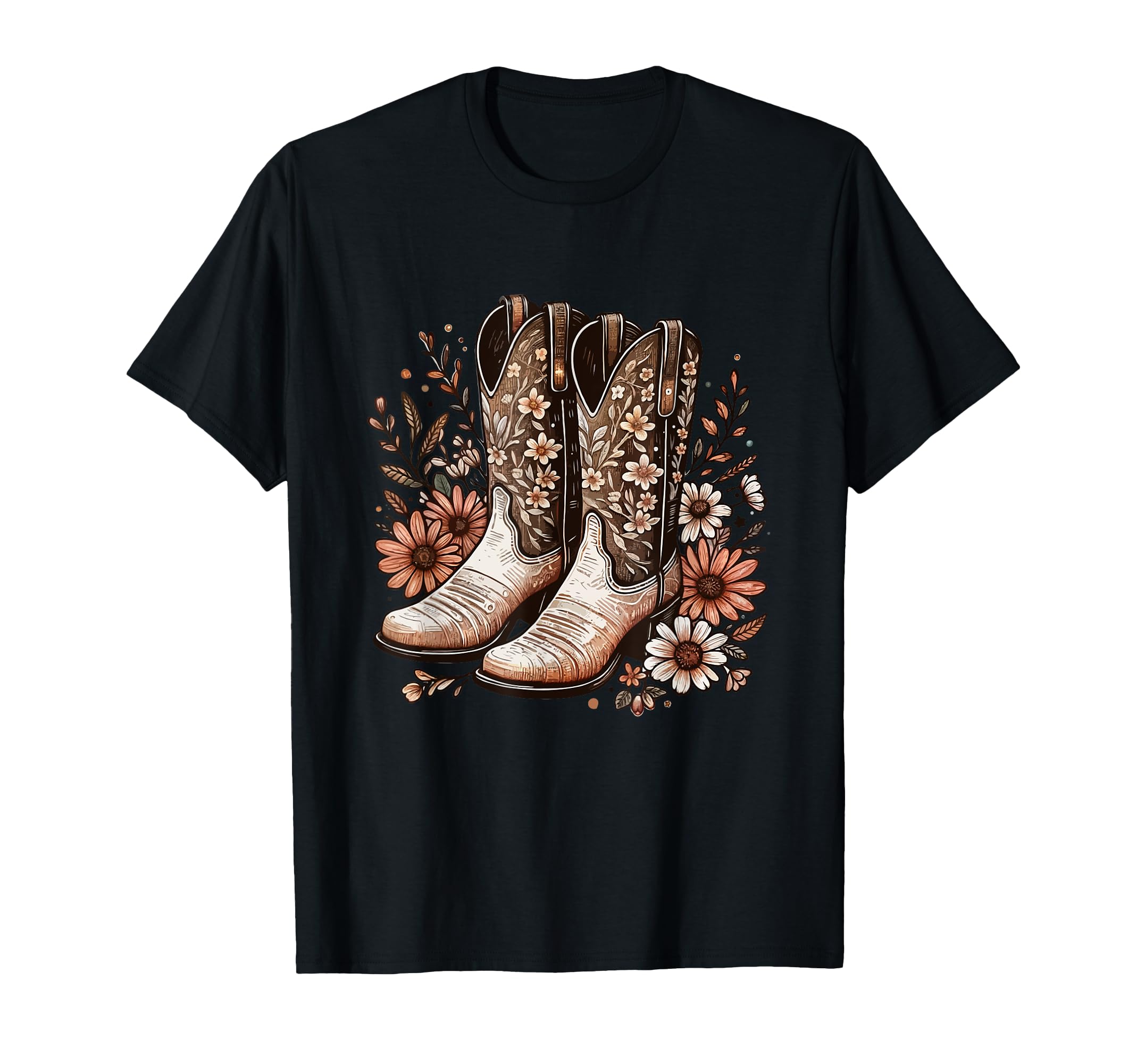 Cowgirl Boots Western Country T-Shirt - Casual Everyday Wear Unisex - T-Shirt, Sweatshirt, Hoodie