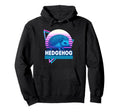 Hedgehog Synthwave Aesthetic Pet Lover Hoodie - Minimalist Print for Adults - T-Shirt, Sweatshirt, Hoodie