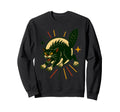 Angry Black Cat Americana Tattoo Sweatshirt - Aesthetic Graphic Men Women - T-Shirt, Sweatshirt, Hoodie