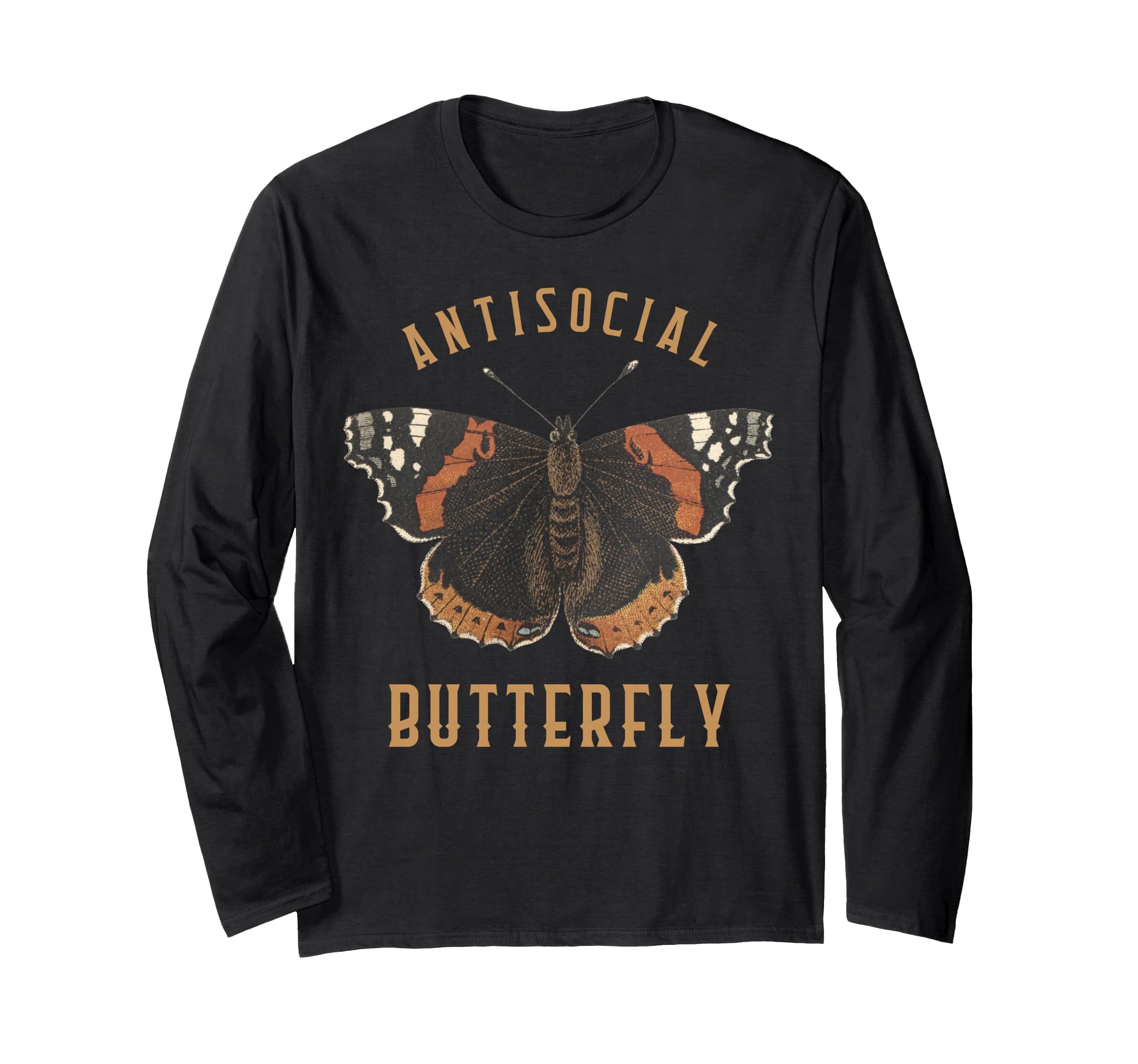 Funny Antisocial Butterfly T-Shirt - Aesthetic Graphic for Adults - T-Shirt, Sweatshirt, Hoodie