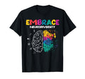 Embrace Neurodiversity Autism Adhd Asd T-Shirt - Trendy Graphic Unisex - T-Shirt, Sweatshirt, Hoodie