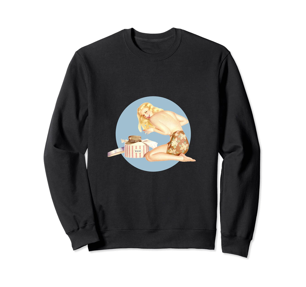 1940S Pin Up Sexy American Art Sweatshirt - Custom Art Print Men Women - T-Shirt, Sweatshirt, Hoodie
