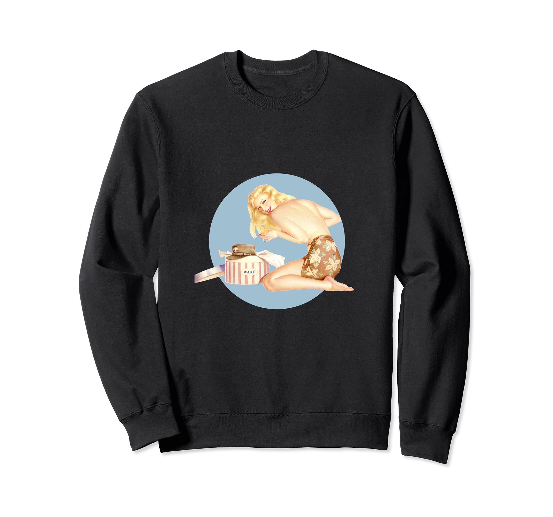 1940S Pin Up Sexy American Art Sweatshirt - Custom Art Print Men Women - T-Shirt, Sweatshirt, Hoodie