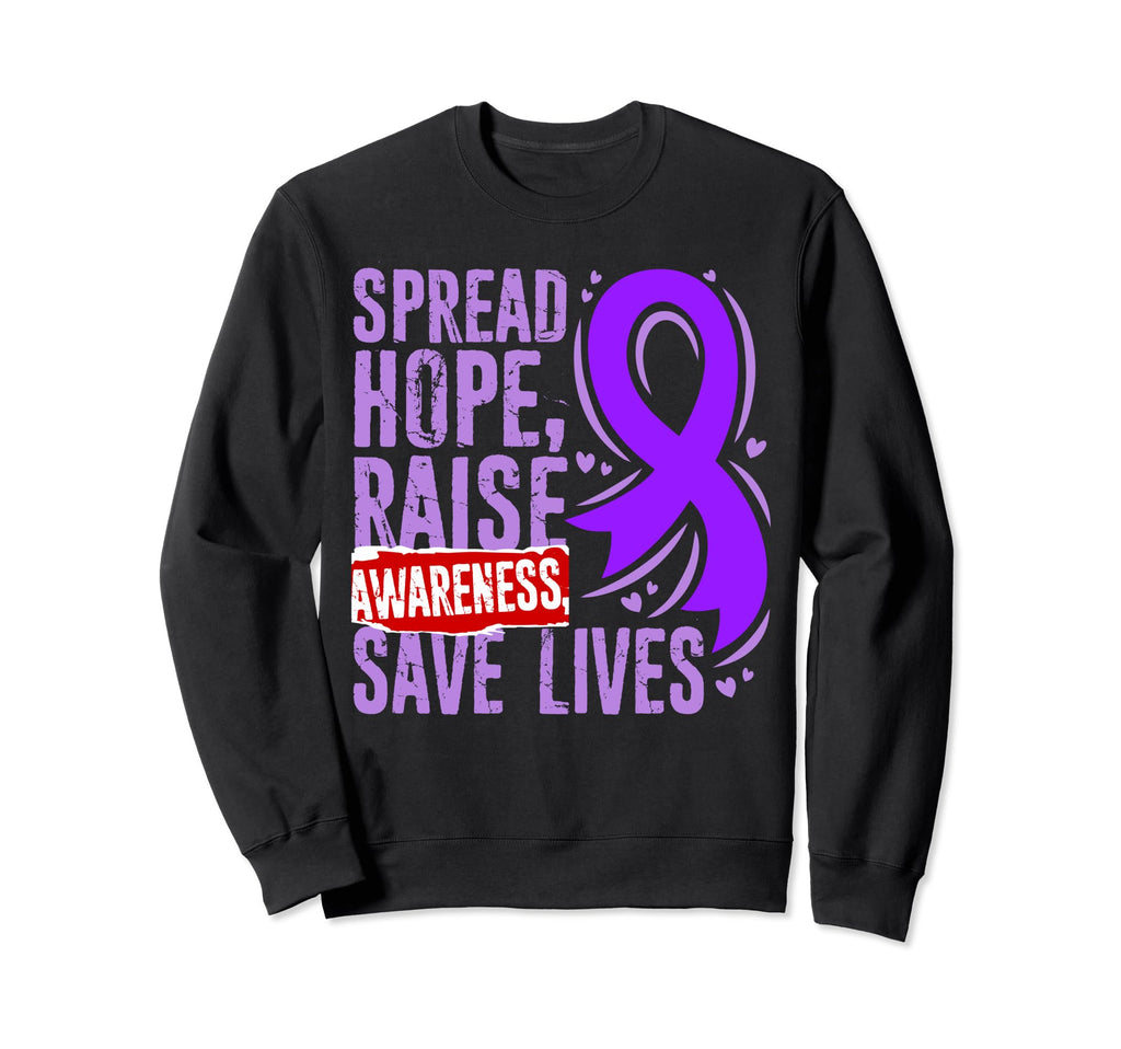Spread Hope Raise Awareness Save Sweatshirt - Aesthetic Graphic for Adults - T-Shirt, Sweatshirt, Hoodie