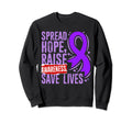 Spread Hope Raise Awareness Save Sweatshirt - Aesthetic Graphic for Adults - T-Shirt, Sweatshirt, Hoodie