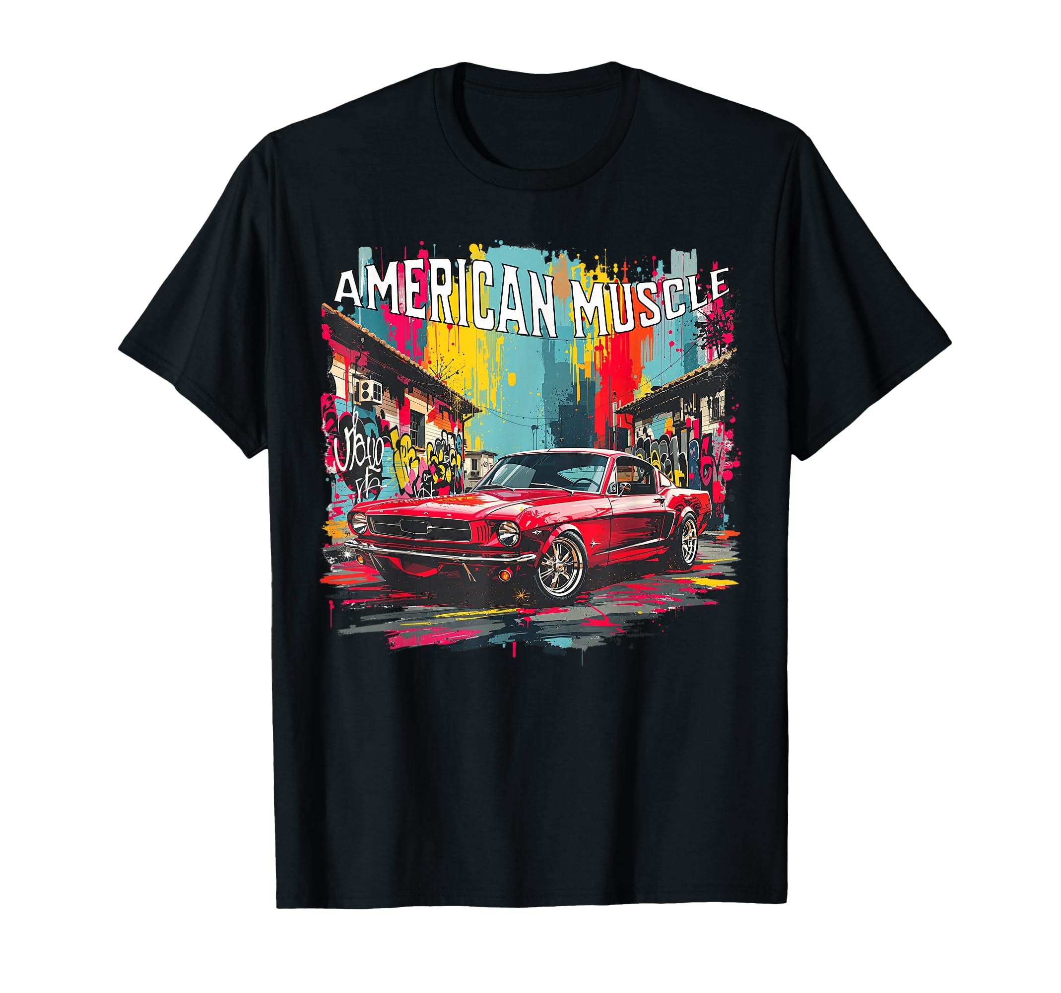 American Muscle Car Guy Petrolheads T-Shirt - Minimalist Print Unisex - T-Shirt, Sweatshirt, Hoodie