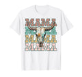 Mama Western Mom Bull Skull Cow Skull Mom T-Shirt - Custom Art Print Unisex - T-Shirt, Sweatshirt, Hoodie
