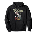 1961 Vinyl Record Player 63Rd Birthday Bday Hoodie - Novelty Apparel Unisex - T-Shirt, Sweatshirt, Hoodie