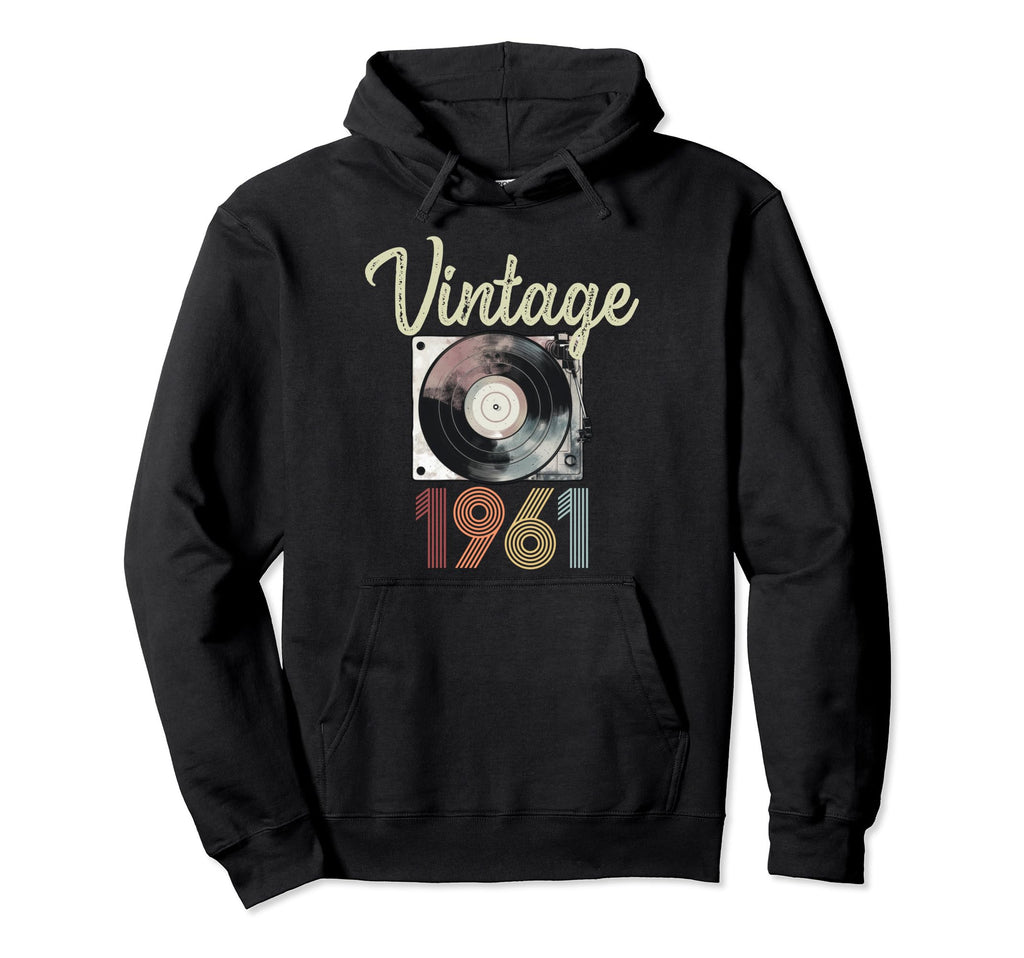 1961 Vinyl Record Player 63Rd Birthday Hoodie - Custom Art Print Men Women - T-Shirt, Sweatshirt, Hoodie