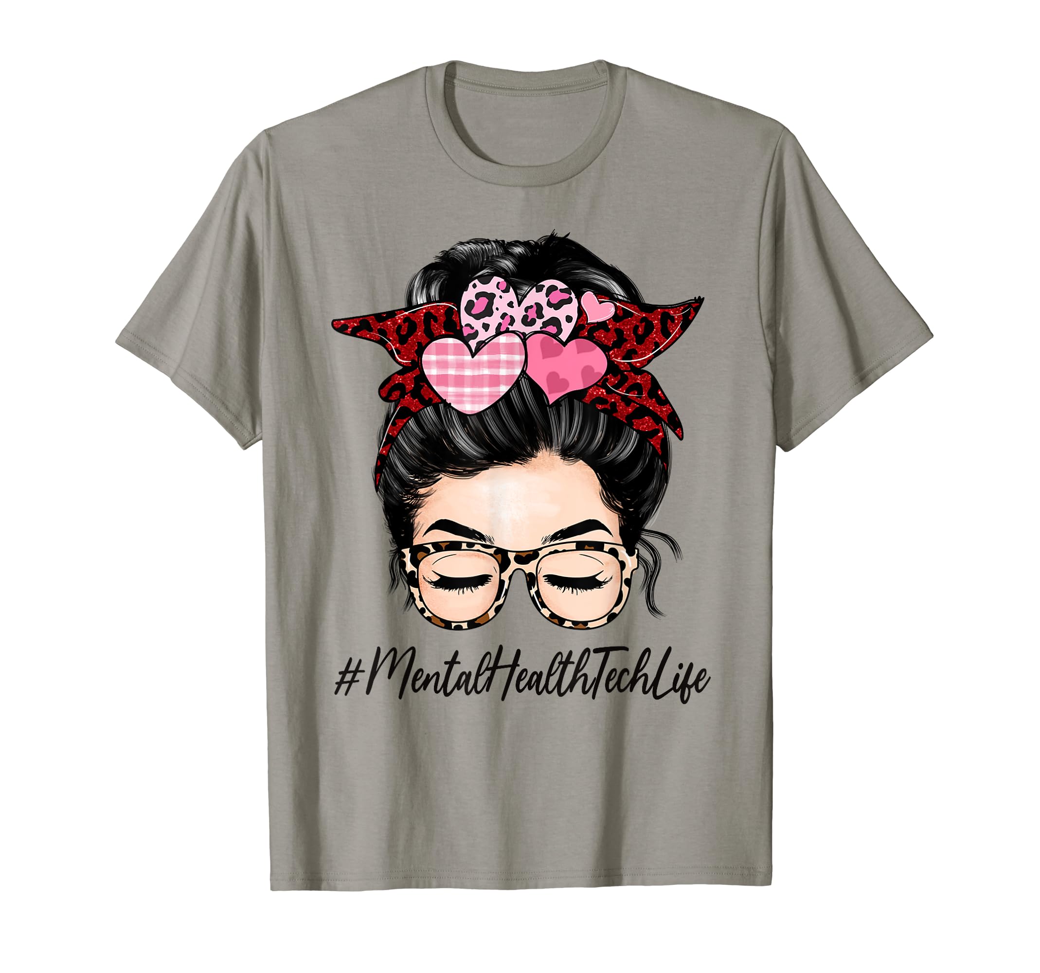 Mental Health Tech Valentines Day Messy T-Shirt - Aesthetic Graphic Unisex - T-Shirt, Sweatshirt, Hoodie