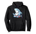 Meditation Shark Yoga Pose Relaxing Hoodie - Graphic Print for Adults - T-Shirt, Sweatshirt, Hoodie