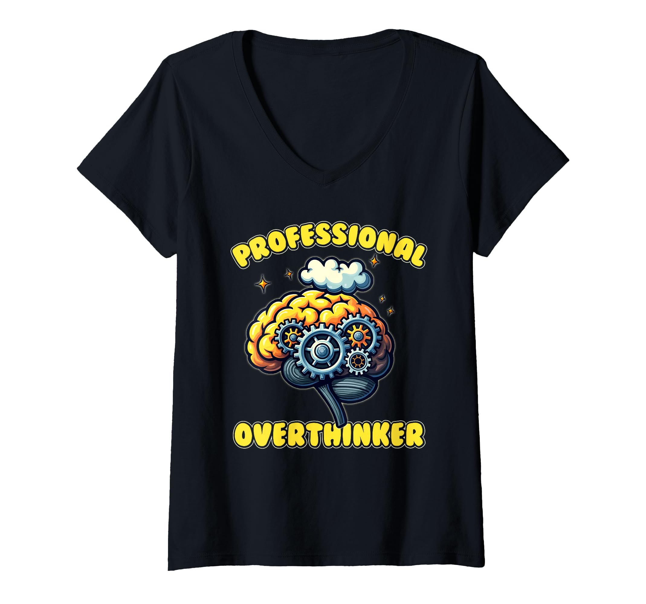 Womens Professional Overthinker Funny T-Shirt - Streetwear Style Unisex - T-Shirt, Sweatshirt, Hoodie