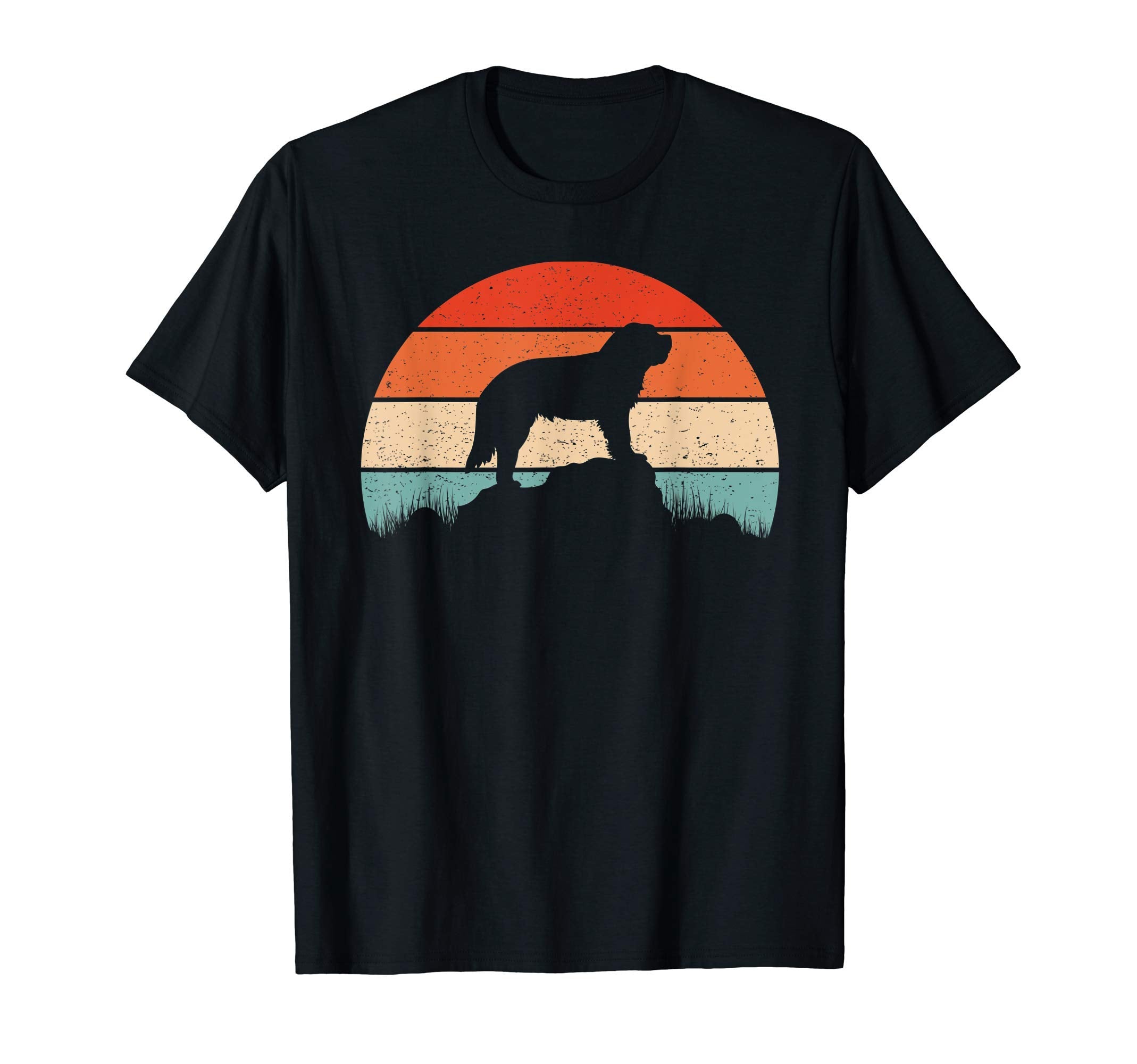 Saint Bernard Dog Sunset Gift T-Shirt - Fun Novelty Design for Adults - T-Shirt, Sweatshirt, Hoodie