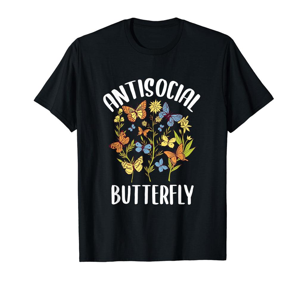 Antisocial Butterfly Introverted T-Shirt - Streetwear Style for Adults - T-Shirt, Sweatshirt, Hoodie