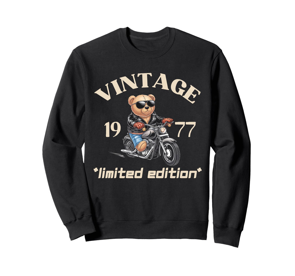 Mens Motorcycle 48Th Birthday Sweatshirt - Minimalist Print for Adults - T-Shirt, Sweatshirt, Hoodie