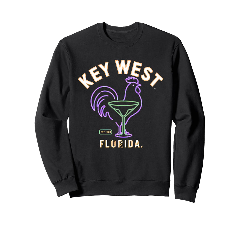 Key West Florida Rooster Vaction Sweatshirt - Novelty Apparel Unisex - T-Shirt, Sweatshirt, Hoodie