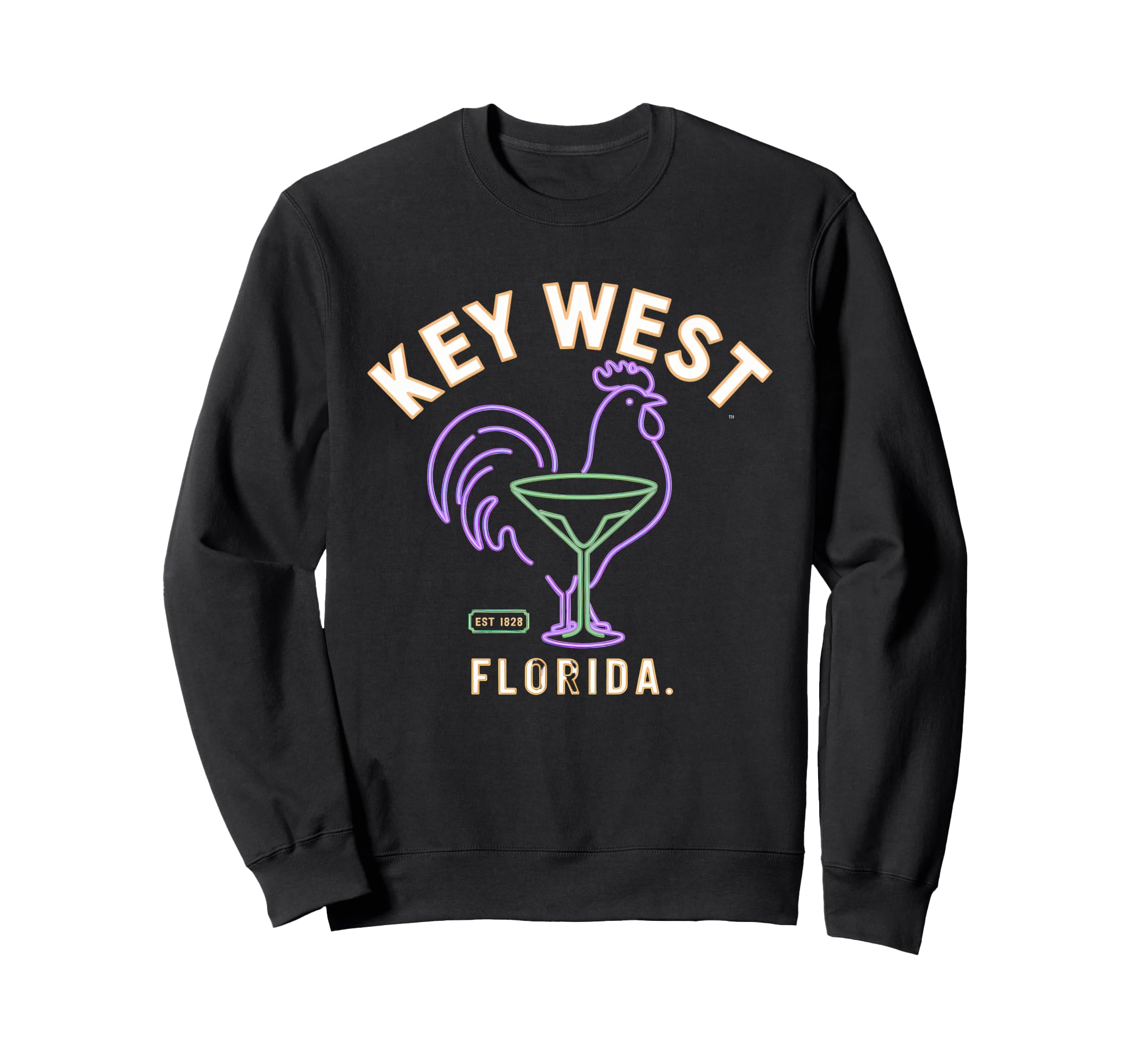 Key West Florida Rooster Vaction Sweatshirt - Novelty Apparel Unisex - T-Shirt, Sweatshirt, Hoodie