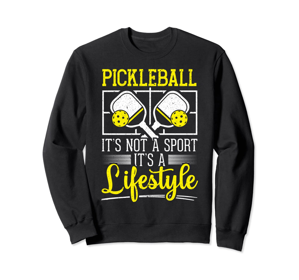Pickleball Player Distressed Sweatshirt - Minimalist Print for Adults - T-Shirt, Sweatshirt, Hoodie