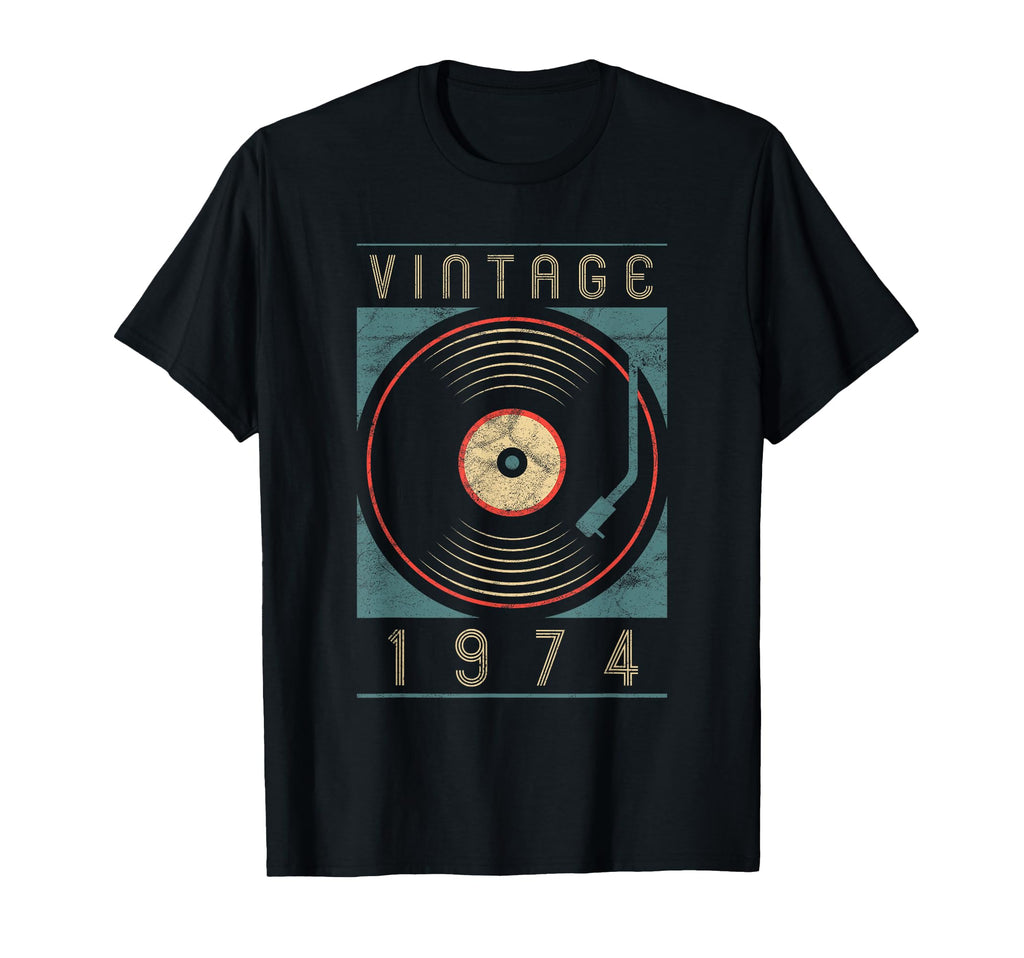 1974 Vinyl Turntable 50Th Birthday Dj T-Shirt - Graphic Print for Adults - T-Shirt, Sweatshirt, Hoodie