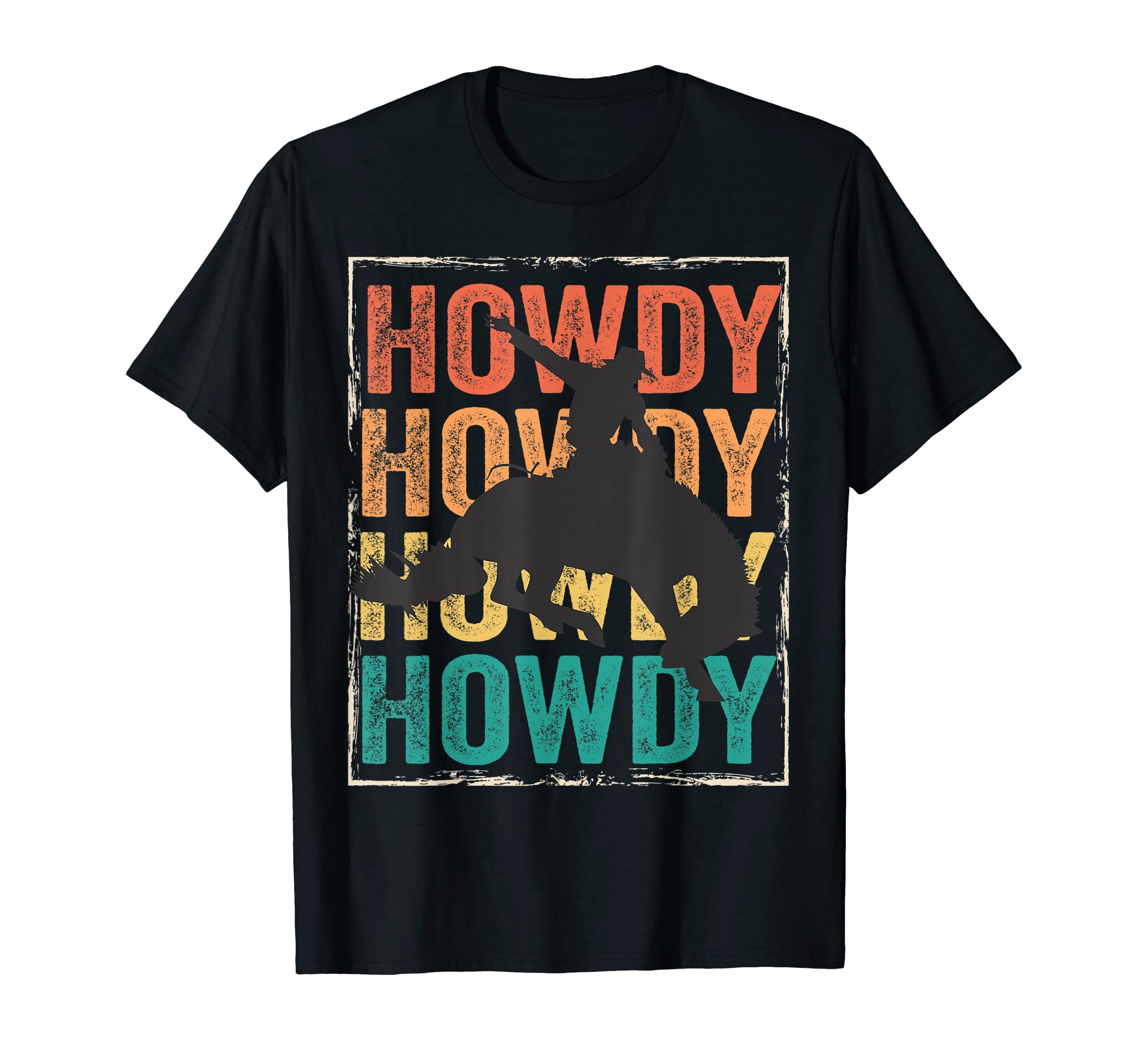 Rodeo Distressed Western Barn Dance T-Shirt - Novelty Apparel Men Women - T-Shirt, Sweatshirt, Hoodie