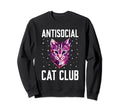 Antisocial Cat Club Introvert Sweatshirt - Casual Everyday Wear for Adults - T-Shirt, Sweatshirt, Hoodie