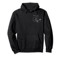 Self Care Frog Drinking Tea Hoodie - Minimalist Print Men Women - T-Shirt, Sweatshirt, Hoodie