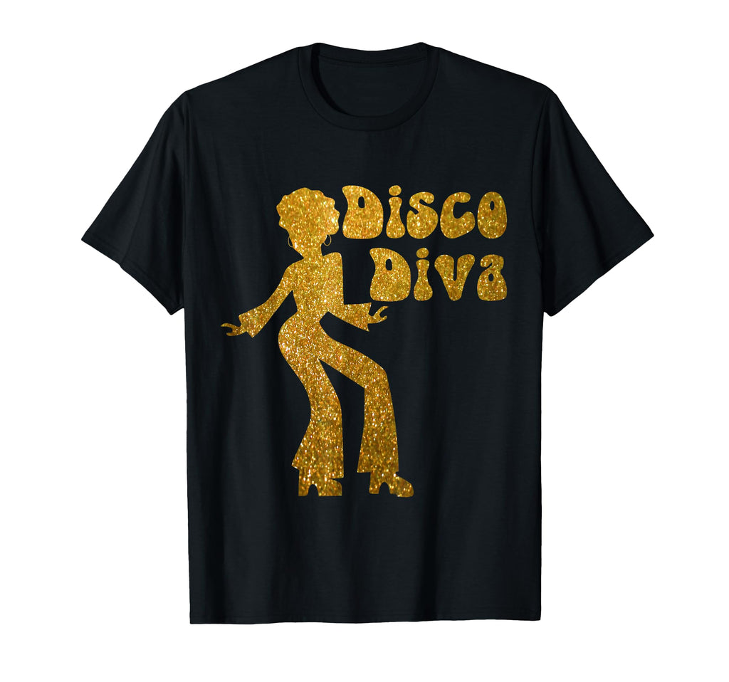 Disco Diva 70S Seventies Disco Ball T-Shirt - Novelty Apparel for Adults - T-Shirt, Sweatshirt, Hoodie