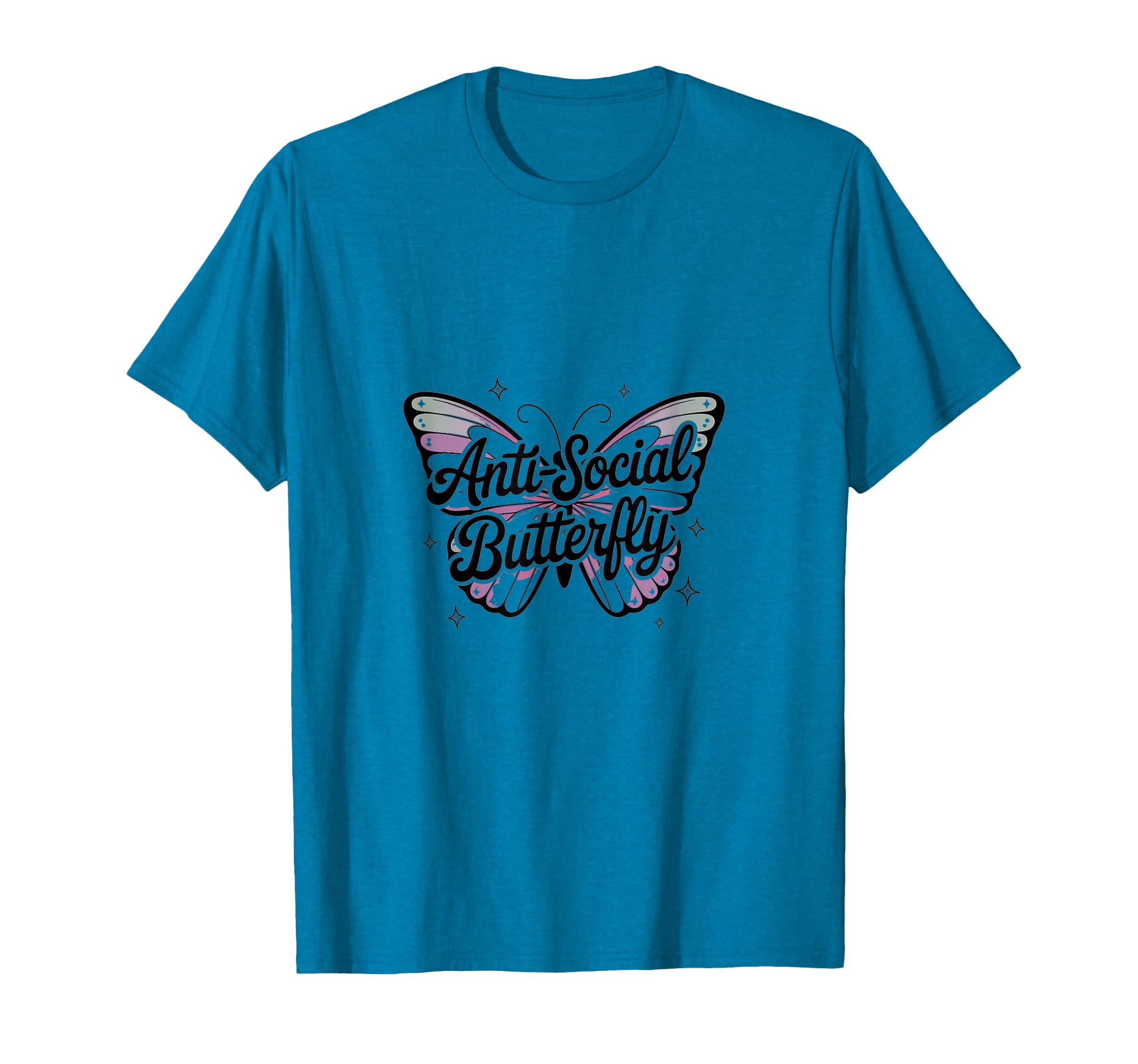 Gothic Butterfly Aesthetic Antisocial T-Shirt - Novelty Apparel for Adults - T-Shirt, Sweatshirt, Hoodie