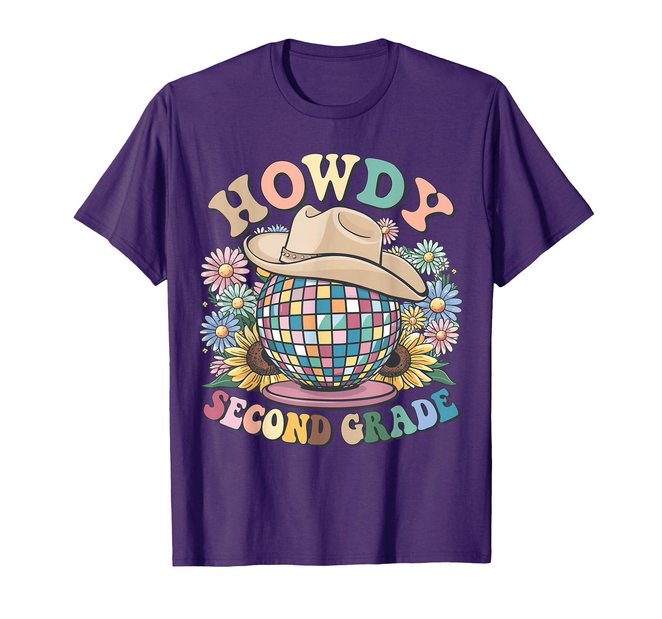 Howdy Second Grade Cowgirl Western 2Nd T-Shirt - Graphic Print Men Women - T-Shirt, Sweatshirt, Hoodie