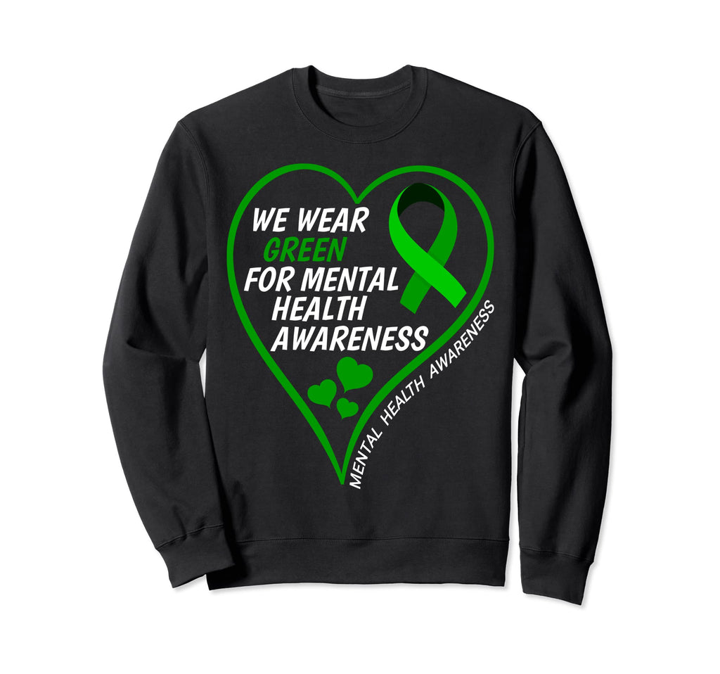 Mental Health Awareness 2023 We Wear Sweatshirt - Graphic Print Unisex - T-Shirt, Sweatshirt, Hoodie