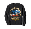 Hotrod Heaven Muscle Car Garage Sweatshirt - Aesthetic Graphic Men Women - T-Shirt, Sweatshirt, Hoodie