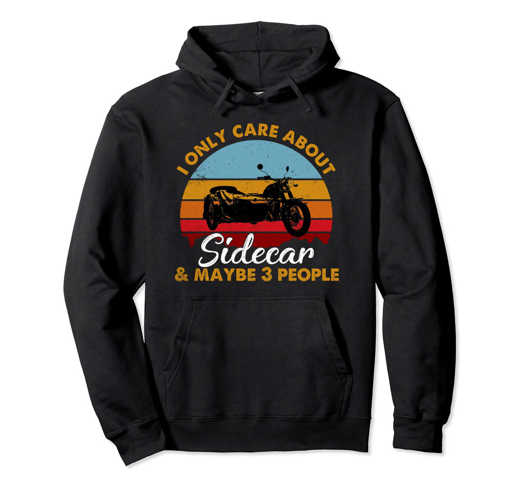 Sunset Sidecar Motorcycle Hoodie - Unique Graphic Men Women - T-Shirt, Sweatshirt, Hoodie