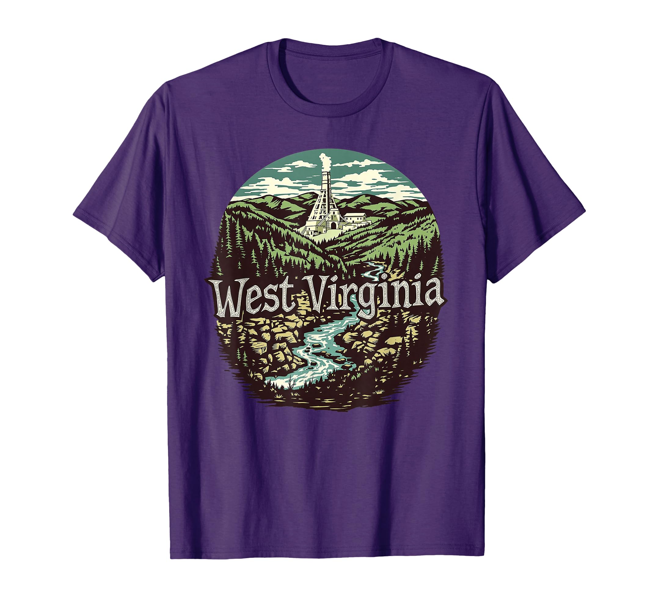 West Virginia Wv Sunrise Mountains T-Shirt - Unique Graphic for Adults - T-Shirt, Sweatshirt, Hoodie