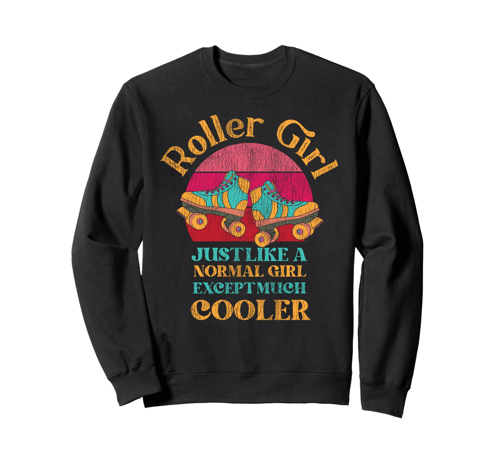 Roller Skating Skate 1970S Sweatshirt - Aesthetic Graphic for Adults - T-Shirt, Sweatshirt, Hoodie