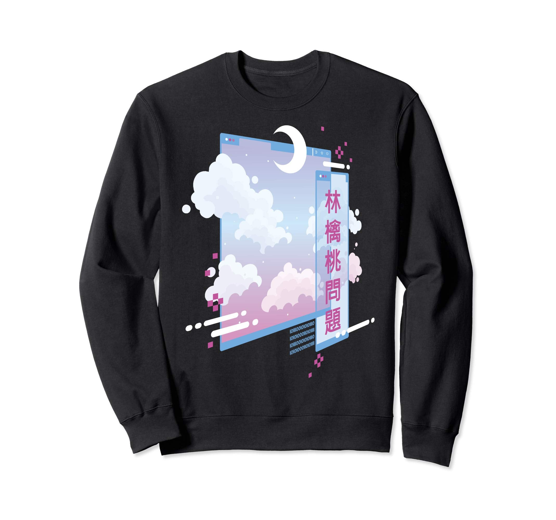 80S Vaporwave Synthwave Cyber Sweatshirt - Minimalist Print for Adults - T-Shirt, Sweatshirt, Hoodie
