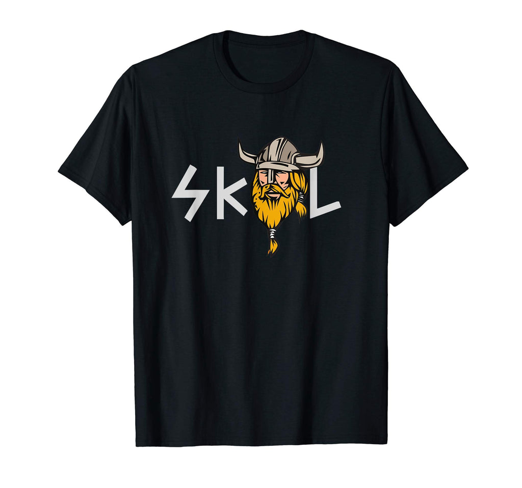 Skol Viking Typography Nordic Gift T-Shirt - Graphic Print Men Women - T-Shirt, Sweatshirt, Hoodie