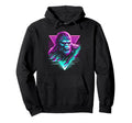 Synthwave Bigfoot 80S Aesthetic Cryptid Hoodie - Minimalist Print Unisex - T-Shirt, Sweatshirt, Hoodie