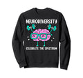 Neurodiversity Brain Autism Sweatshirt - Minimalist Print for Adults - T-Shirt, Sweatshirt, Hoodie