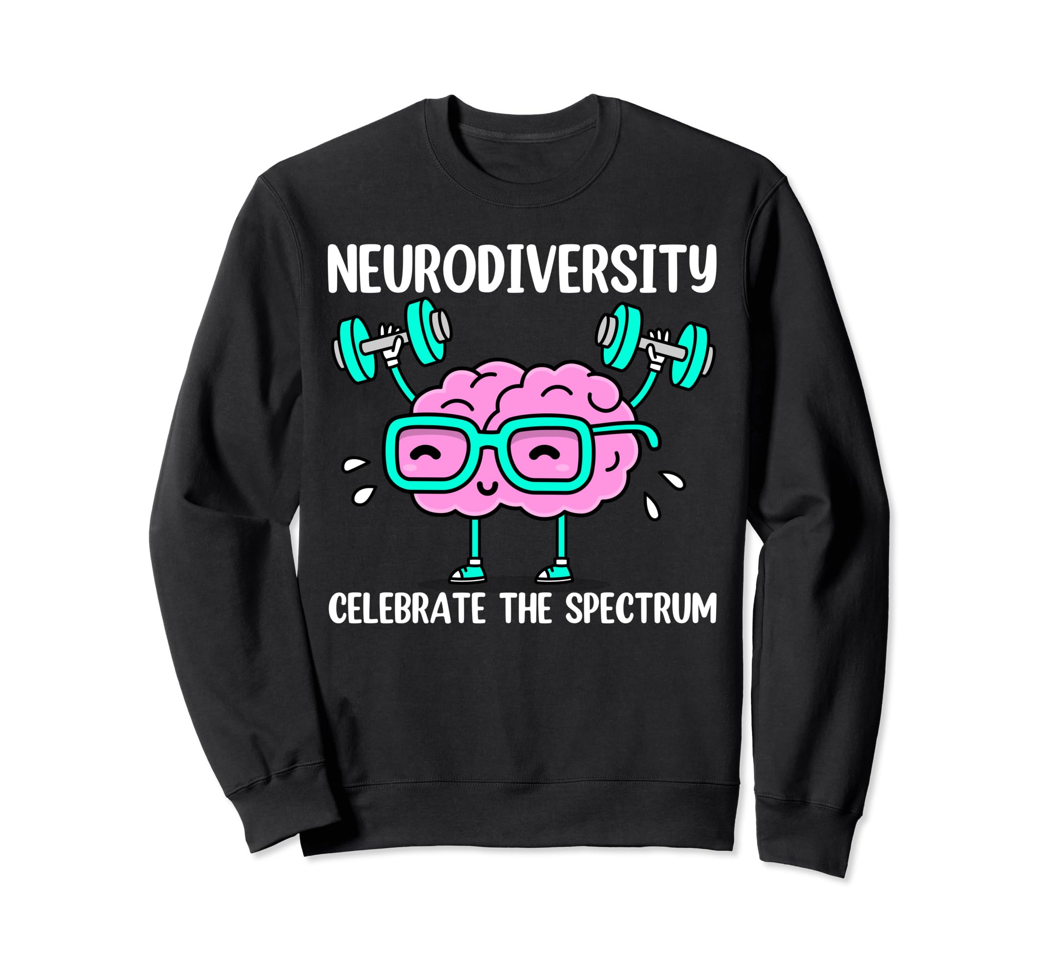 Neurodiversity Brain Autism Sweatshirt - Minimalist Print for Adults - T-Shirt, Sweatshirt, Hoodie