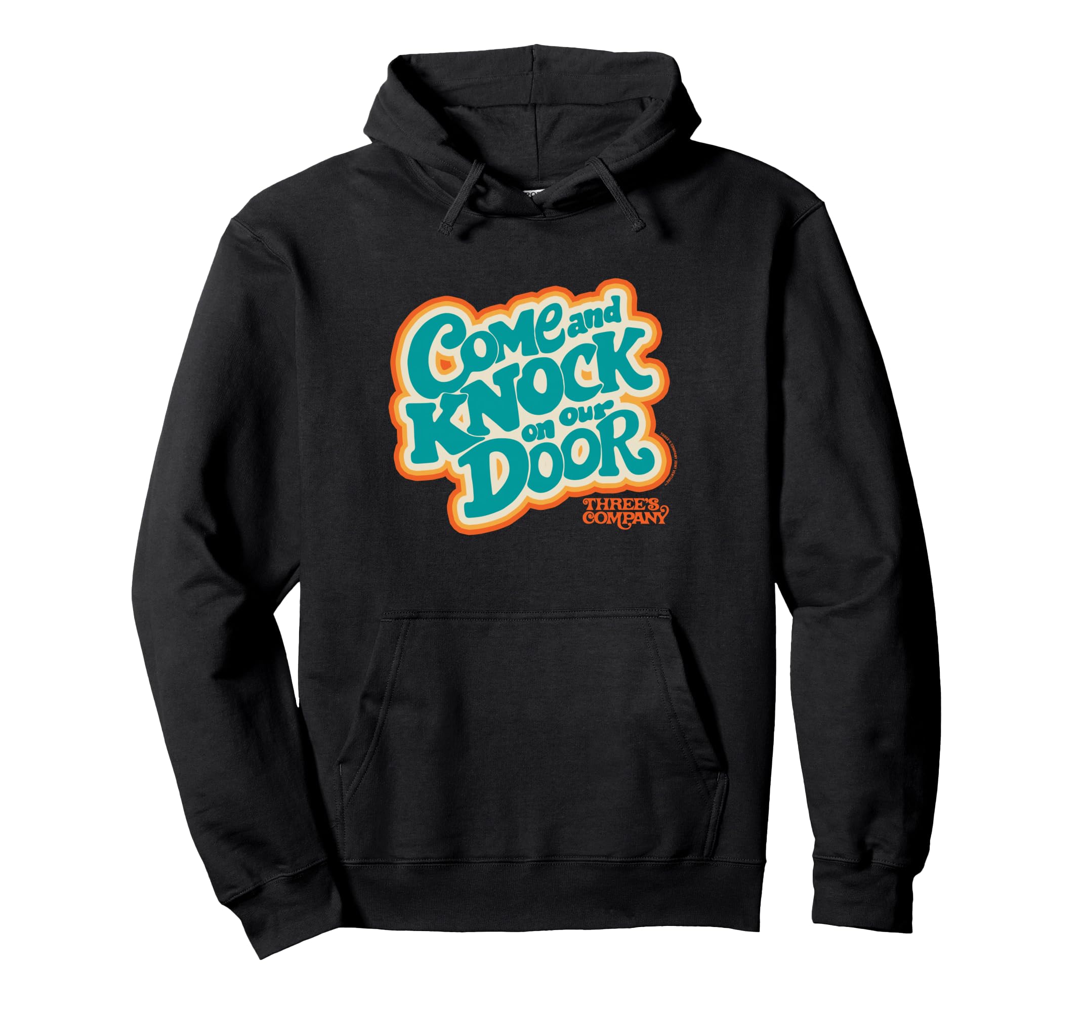 Threes Company Come And Knock Our Hoodie - Aesthetic Graphic for Adults - T-Shirt, Sweatshirt, Hoodie