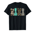 Leopard Cowhide Turquoise Mama Western T-Shirt - Novelty Apparel Men Women - T-Shirt, Sweatshirt, Hoodie