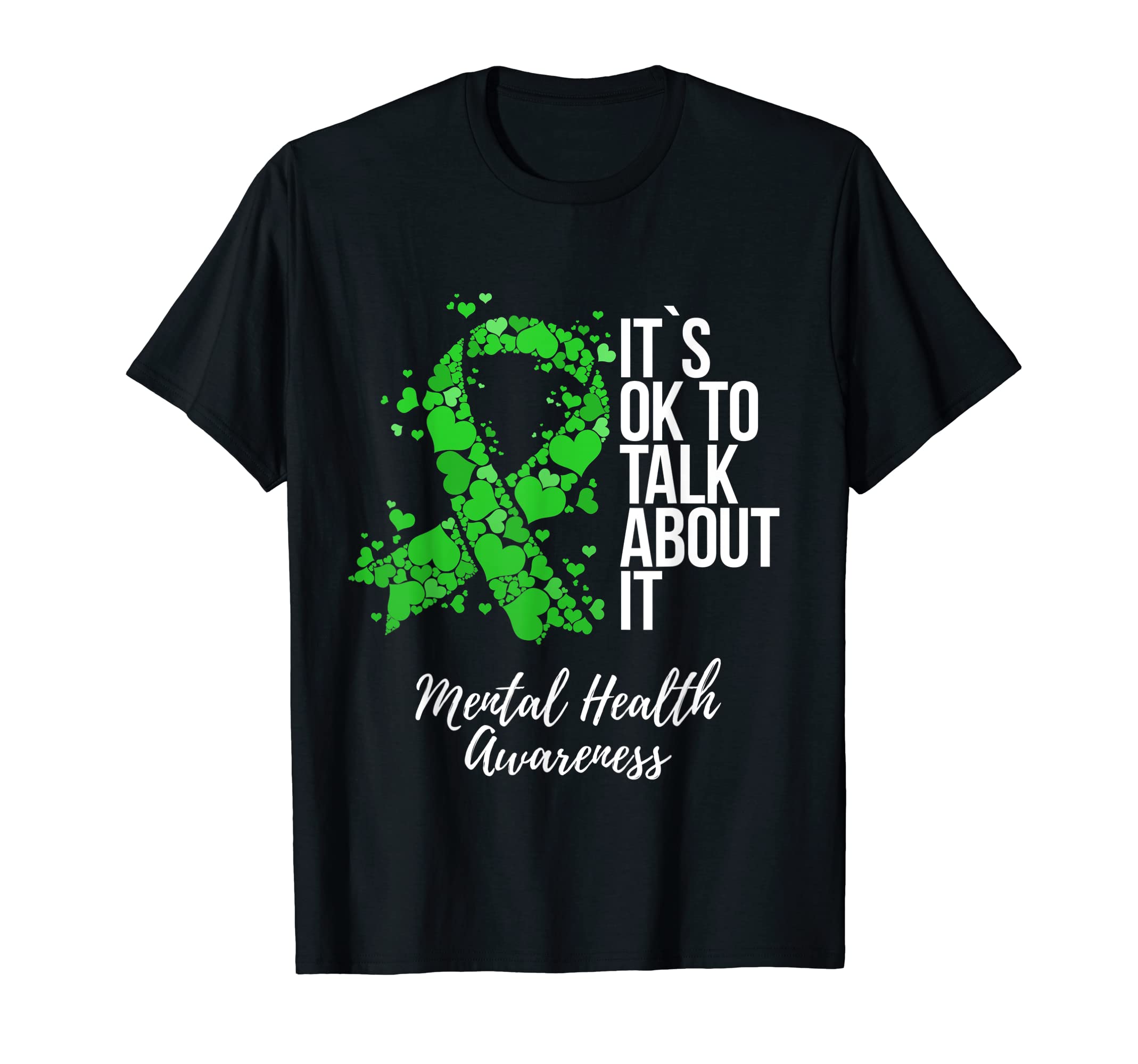 Its Ok To Talk About It Mental T-Shirt - Fun Novelty Design for Adults - T-Shirt, Sweatshirt, Hoodie