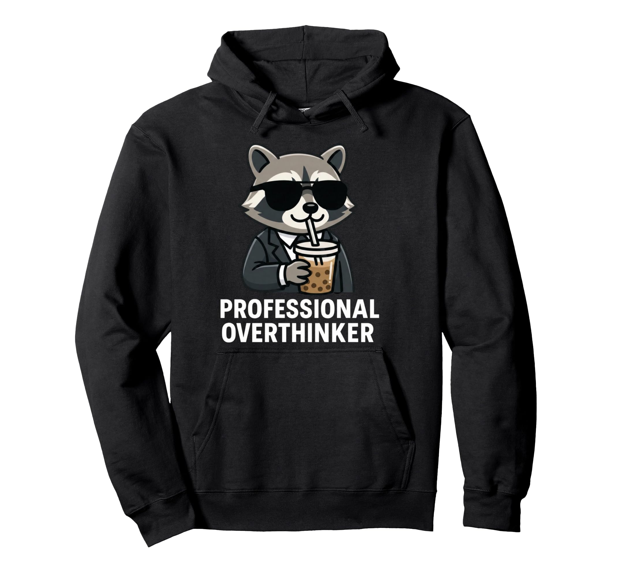 Funny Professional Overthinker Hoodie - Minimalist Print for Adults - T-Shirt, Sweatshirt, Hoodie