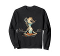 Meditation Hyena Yoga Pose Relaxing Sweatshirt - Unique Graphic Men Women - T-Shirt, Sweatshirt, Hoodie