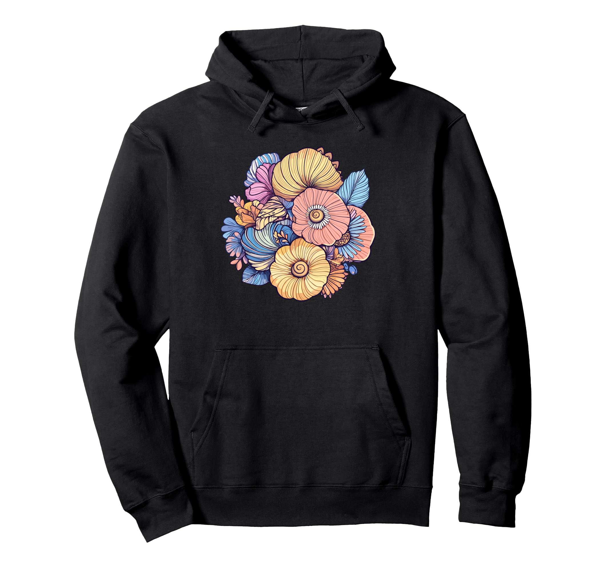 Beautiful Floral Botanical Bouquet Art Hoodie - Trendy Graphic Unisex - T-Shirt, Sweatshirt, Hoodie