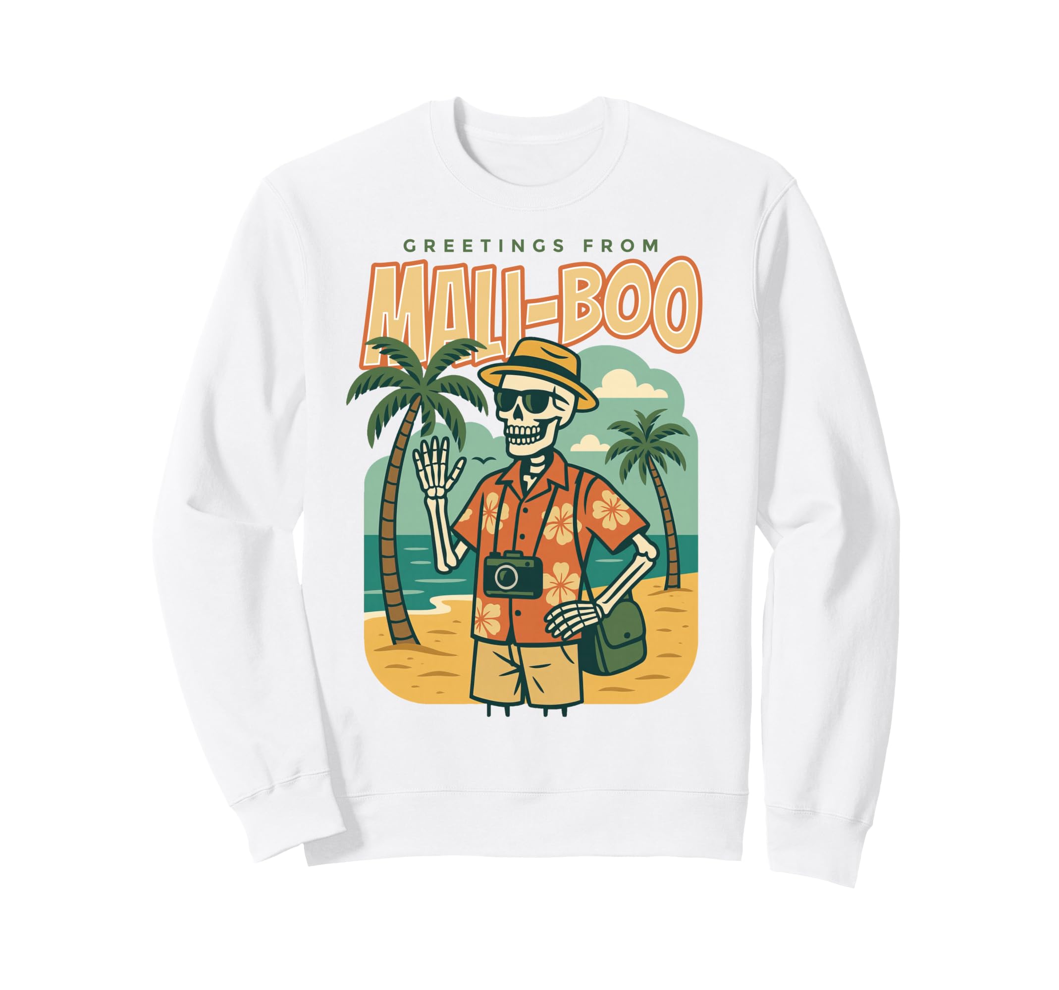 Greetings From Mali Boo Beach Sweatshirt - Casual Everyday Wear Men Women - T-Shirt, Sweatshirt, Hoodie