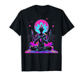 Synthwave Alien Buddha Cyberpunk 80S T-Shirt - Aesthetic Graphic Men Women - T-Shirt, Sweatshirt, Hoodie