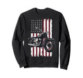 Patriotic Motorcycle Usa Flag Sweatshirt - Casual Everyday Wear for Adults - T-Shirt, Sweatshirt, Hoodie